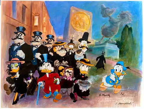 Duckifisert Munch's "Aften på Karl Johan"